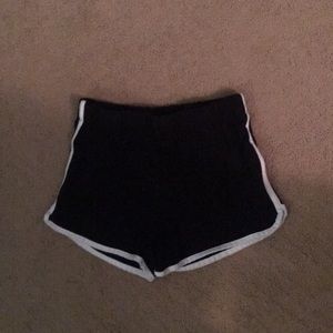 black stretchy shorts